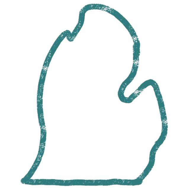teal_mitten_transparent-cropped Michigan mitten shape in teal